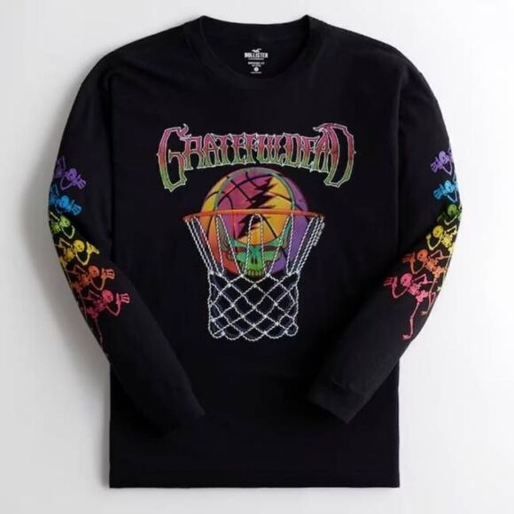 Hollister Other - Hollister Long Sleeve Basketball T-Shirt Mens Size Large